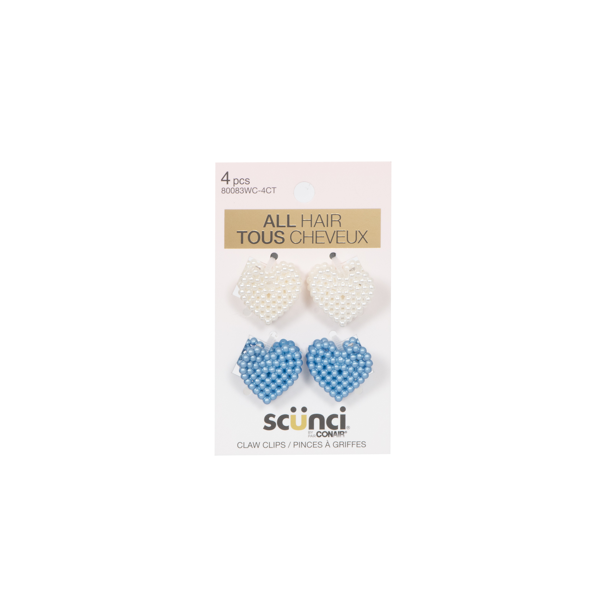 Scunci 4 pk Mini Heart Claws, , small